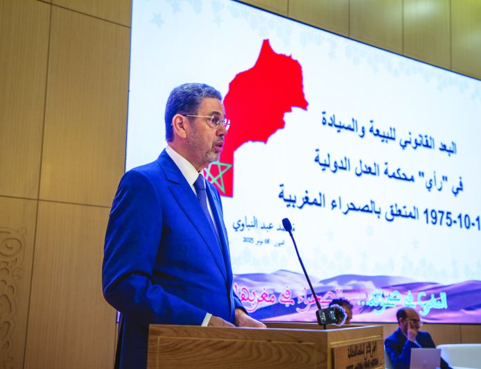 محمد عبد النباوي يحاضر في موضوع البيعة والسيادة في فتوى محكمة العدل الدولية حول الصحراء المغربية