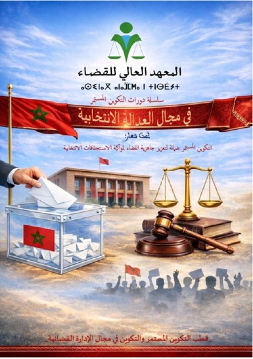المعهد العالي للقضاء يطلق سلسلة دورات تكوينية في مجال العدالة الانتخابية