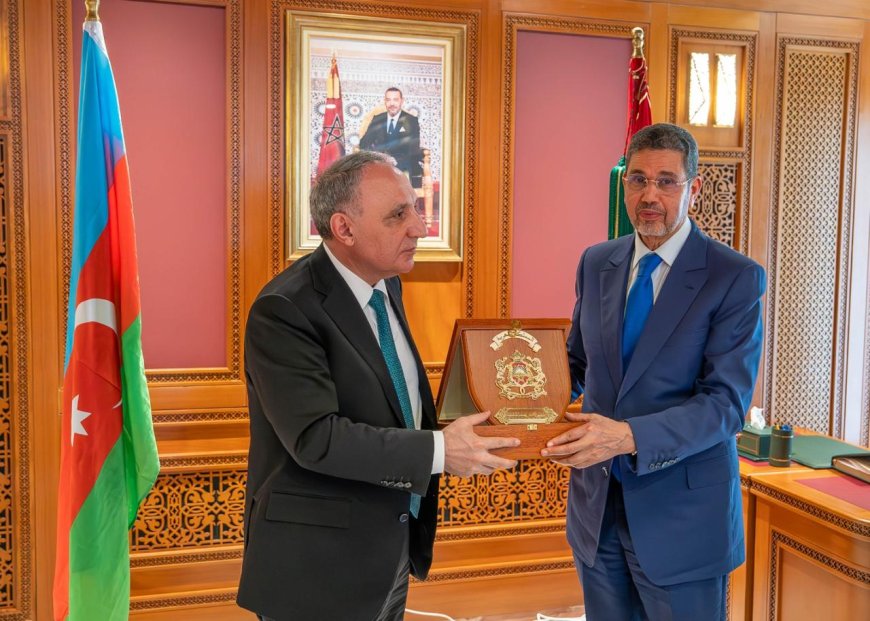 السيد الرئيس المنتدب للمجلس الأعلى للسلطة القضائية يستقبل المدعي العام لجمهورية أذربيجان